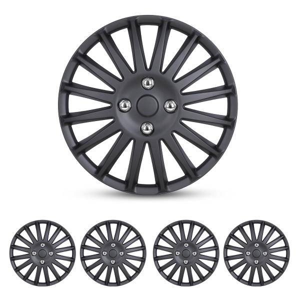 Hubcaps I1MOTOR R14 Universal Matte Black, conjunto de 4 Imagem de Hubcaps I1MOTOR R14 Universal Matte Black, conjunto de 4