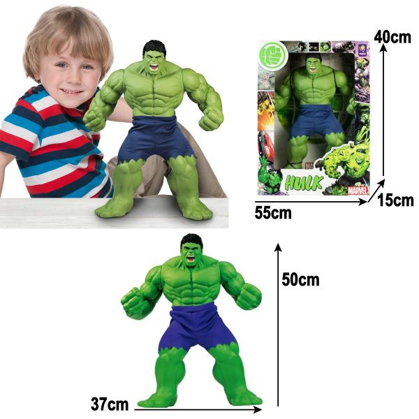 Imagem de Hulk Boneco Gigante Vingadores Marvel 50cm Disney Articulado