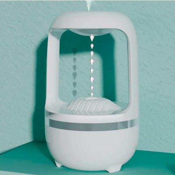 Imagem de Humidificador De Ar Anti Gravidade Gotas  E Abajur Com Leds