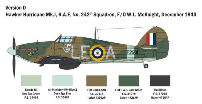 Imagem de Hurricane Mk.I 1/48 Ita2802S Italeri 2802S