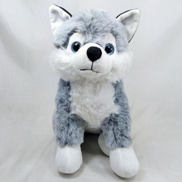 Imagem de Husk Siberiano Cachorro De Pelúcia 30 Cm Altura Sentado - Fofy Toys