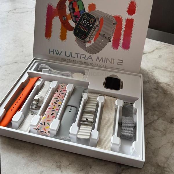 Imagem de Hw Ultra Mini 2 com Design Compacto + 7 Pulseiras Modernas