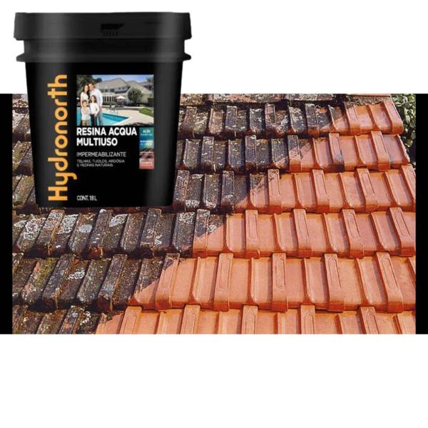 Hydronorth acqua resina incolor tijolos e pedras 900ml Imagem de Hydronorth acqua resina incolor tijolos e pedras 900ml