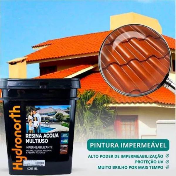 Imagem de Hydronorth acqua resina incolor tijolos e pedras 900ml