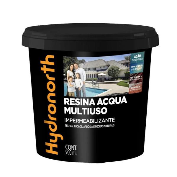 Hydronorth acqua resina incolor tijolos e pedras 900ml Imagem de Hydronorth acqua resina incolor tijolos e pedras 900ml