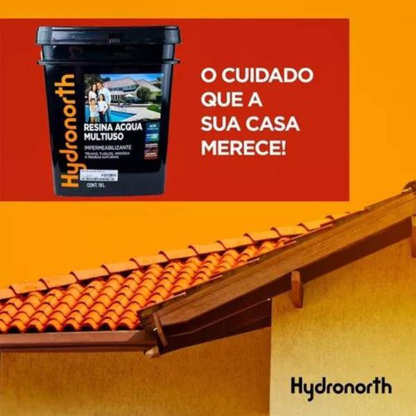 Hydronorth acqua resina incolor tijolos e pedras 900ml Imagem de Hydronorth acqua resina incolor tijolos e pedras 900ml