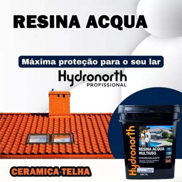 Hydronorth acqua resina incolor tijolos e pedras 900ml Imagem de Hydronorth acqua resina incolor tijolos e pedras 900ml