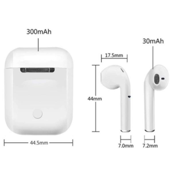 Imagem de I12 Fone De Ouvido Bluetooth Touch Sem Fio Recarregável Com Microfone