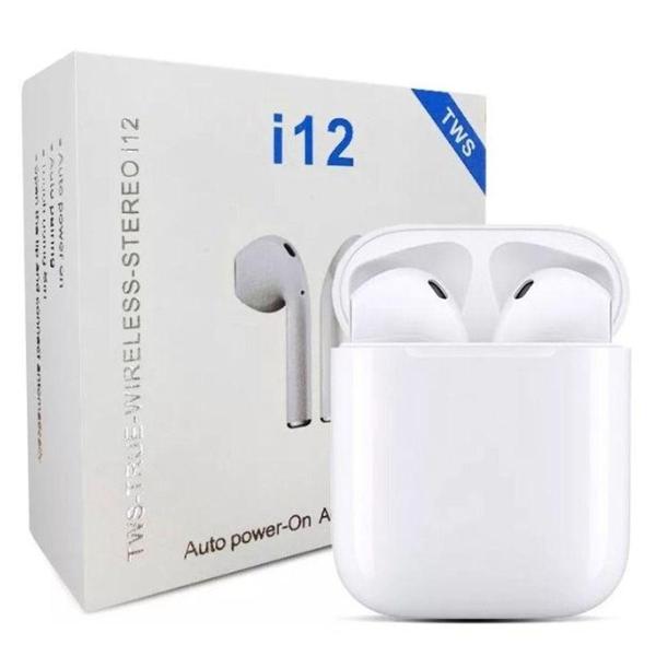 Imagem de i12 TWS Bluetooth V5.0 Earbuds Binaural Chamada - 3D White