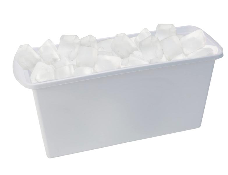 Imagem de Ice Cube Bin Arrow Home Products de plástico, pacote com 3 unidades, branco