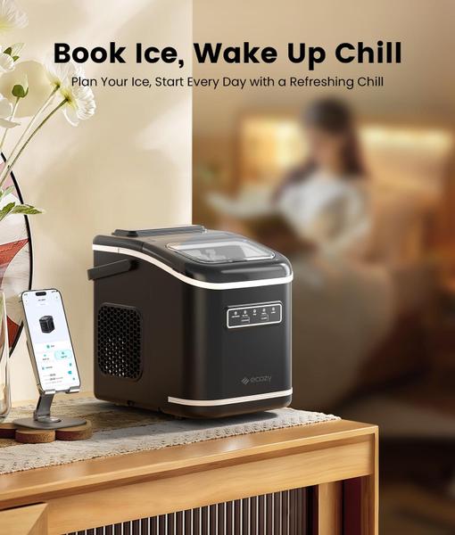 Imagem de Ice Maker ecozy Smart Portable 26 libras/24 horas com controle de aplicativo