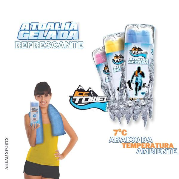 Imagem de Ice Towel (Tolha Gelada) Ahead Sports Itpz Azul P