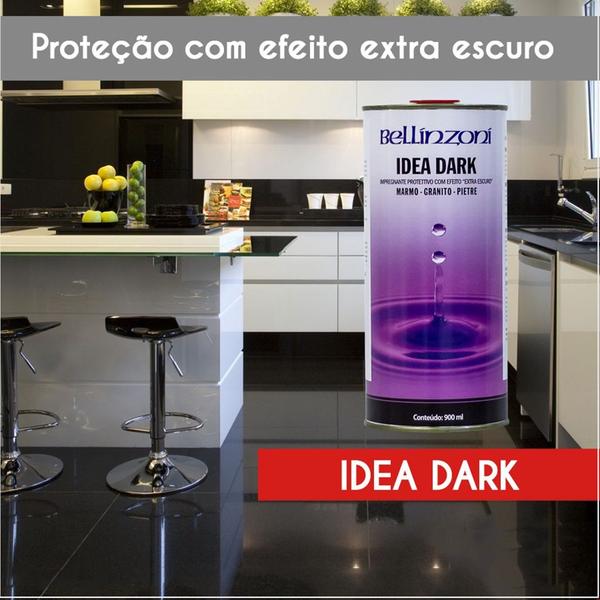 Imagem de Idea Dark Impermeabilizante Extra Escuro Pedras Em Geral 900ml - BELLINZONI