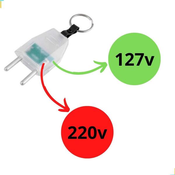 Imagem de Identificador de tensão luminoso tipo Plug 2p 127v - 220v - Vonder