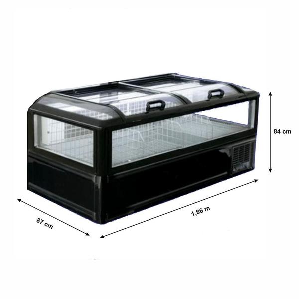 Ilha Modular para Frios e Congelados Frilux Imagem de Ilha Modular para Frios e Congelados Frilux