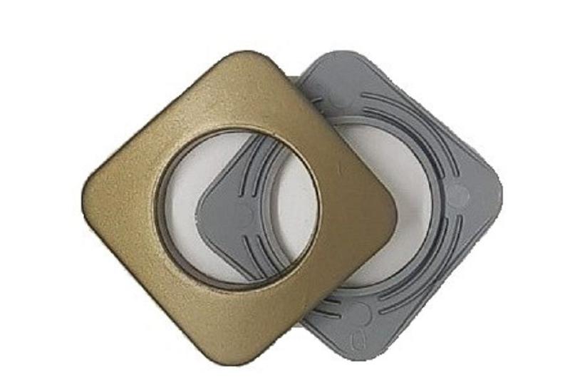 Imagem de Ilhos 19mm Quadrado Ouro Velho Pvc 100 Pares