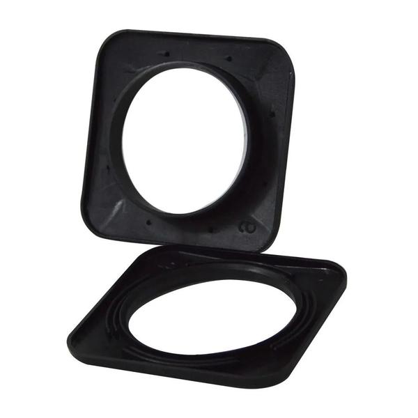 Imagem de Ilhós Para Cortina Quadrado Preto 28mm Pacote 50 Pares