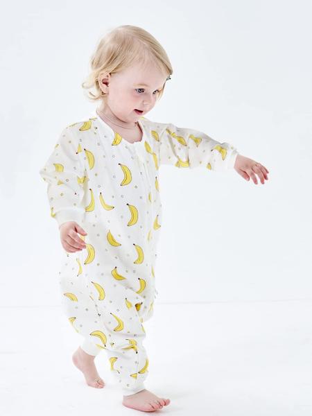 Imagem de ililmmoe Muslin Original 100% Algodão Saco de Dormir Sleep Bag com Pernas Bebê Wearable Cobertores Mangas Longas 1-4T Banana / M