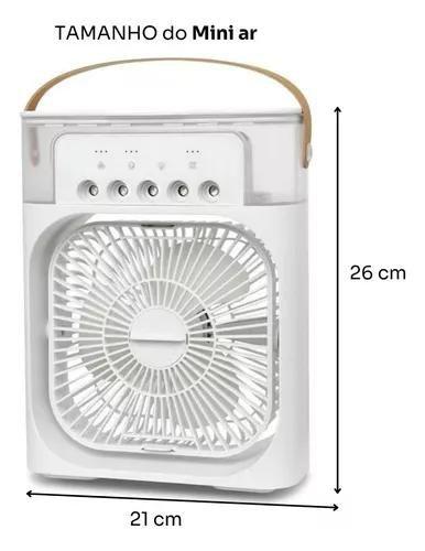 Imagem de Iluminação Ambiente: Ventilador Portátil 3 Velocidades e LED