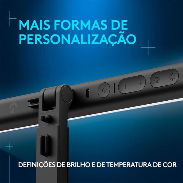 Imagem de Iluminação de LED Premium para Streaming Logitech G Litra Beam com Tecnologia TrueSoft e Conexão USB Plug and Play - 946-000032