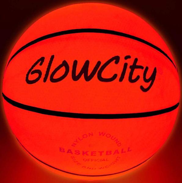 Imagem de Iluminação LED Basketball GlowCity tamanho 5 para jovens e pré-adolescentes