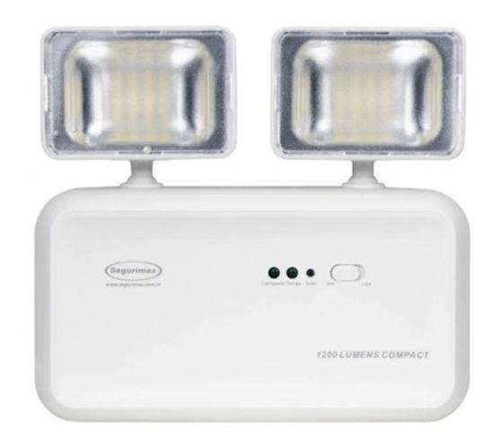 Imagem de Iluminação Luz Emergência Led 1200 Lúmens Compact 2 Faróis