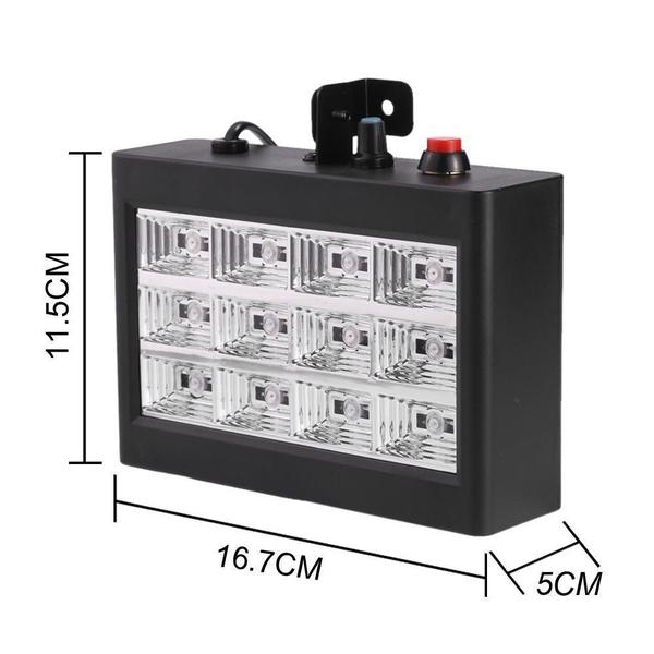 Imagem de Iluminação Strobo 12 Leds Flash Luz Branco Potente Eventos