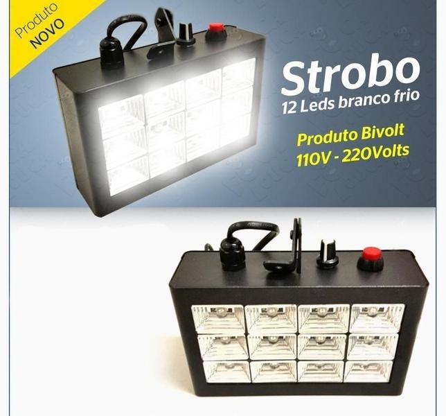 Iluminação Strobo 12 Leds Flash Luz Branco Potente Eventos - Alinee Imagem de Iluminação Strobo 12 Leds Flash Luz Branco Potente Eventos
