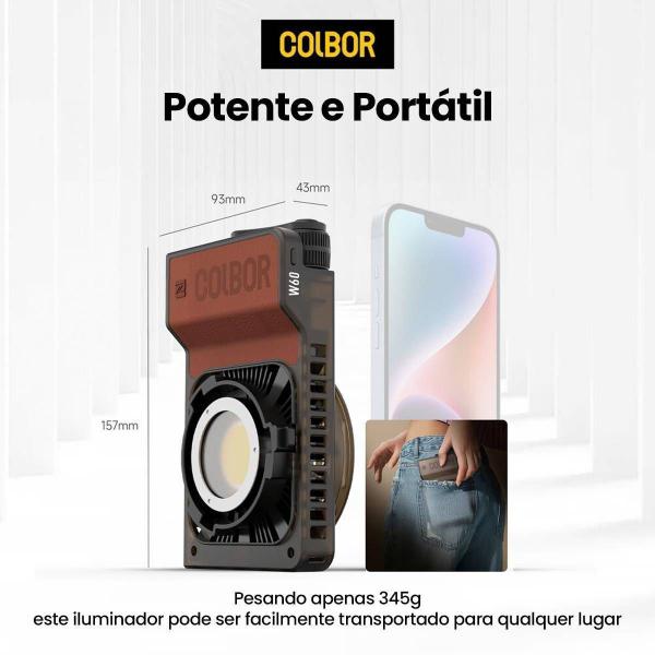 Imagem de Iluminador 60w Led Bicolor Colbor Wonder W60 + Soft Mini Lanterna + Tripé