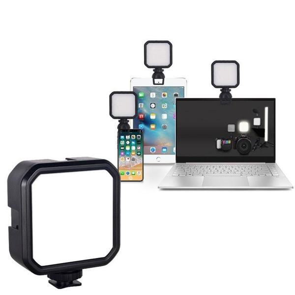 Iluminador 62 Leds 5W Recarregável P/Câmera Dslr Canon, Sony - Aj Som Acessórios Musicais Imagem de Iluminador 62 Leds 5W Recarregável P/Câmera Dslr Canon, Sony