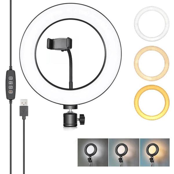 Imagem de Iluminador Circular Led 320B Ring Light 12 / 30Cm 20W Plug