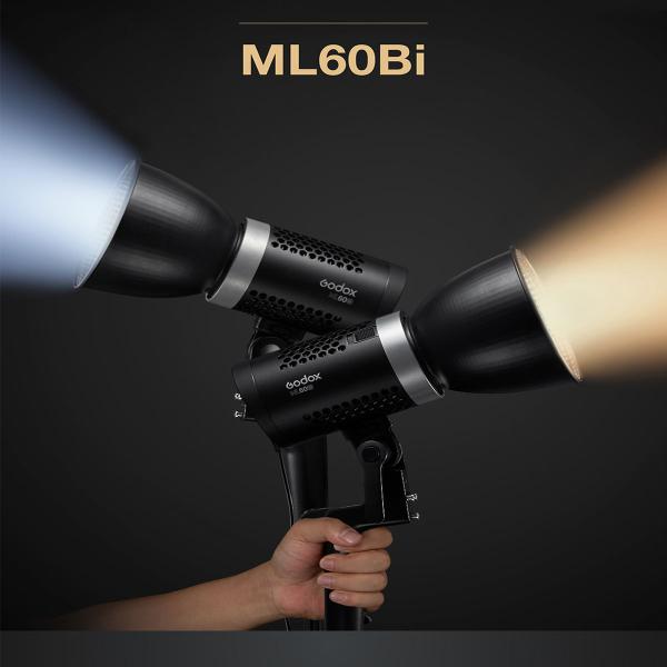 Imagem de Iluminador de Led Godox ML60 Bicolor 60W Luz Contínua Quente e Fria - Bivolt