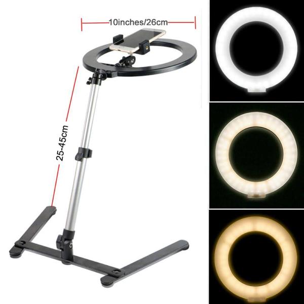 Imagem de Iluminador de Led Ring Light 10 Polegadas com Suporte de Mesa