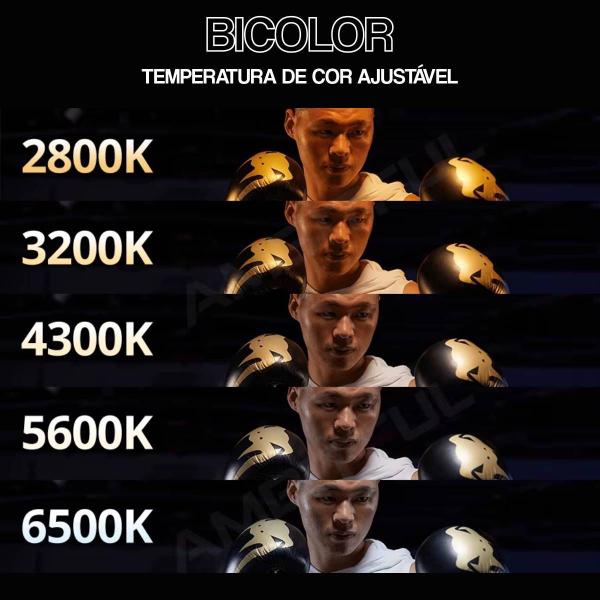 Imagem de Iluminador Led Bicolor Godox 65W LDX50BI com Bateria Fonte Bivolt e Tripé