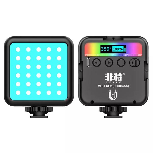 Iluminador Led Fotografia Câmeras Profissionais Vl81 Rgb - Feite Imagem de Iluminador Led Fotografia Câmeras Profissionais Vl81 Rgb