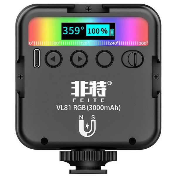 Iluminador Led Fotografia Câmeras Profissionais Vl81 Rgb - Feite Imagem de Iluminador Led Fotografia Câmeras Profissionais Vl81 Rgb