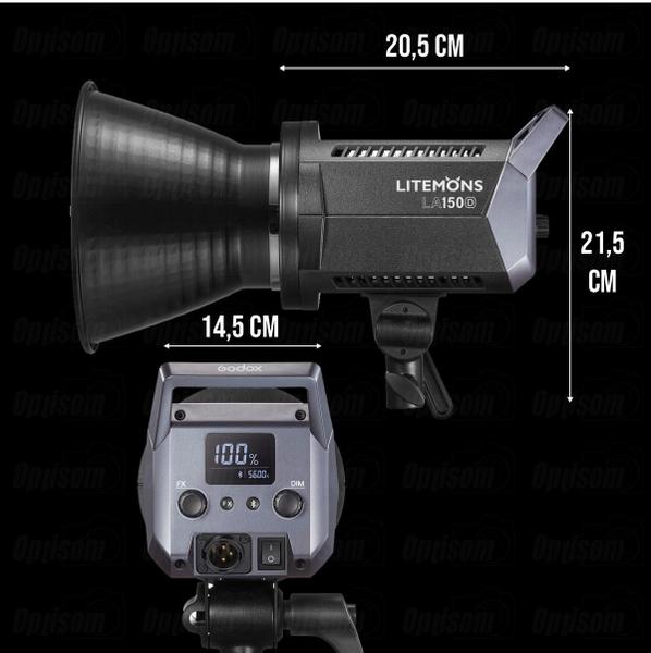 Imagem de Iluminador Led Godox La150d Litemons 190w Daylight Luz Contínua Fria