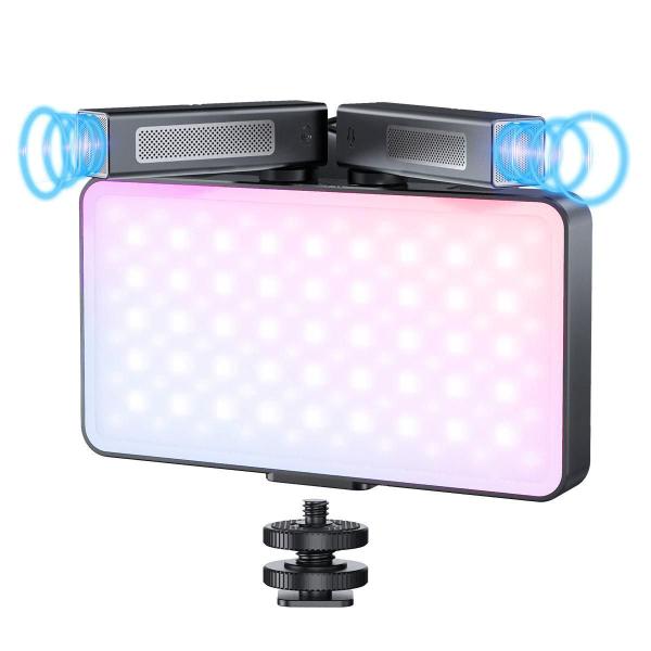 Imagem de Iluminador Led Mamen Sml-V02 Painel Rgb Bicolor 8W Microfone