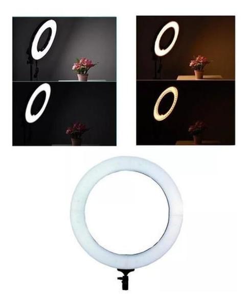 Imagem de Iluminador Led Ring Light 18 80W 48Cm+Tripe 448 Leds