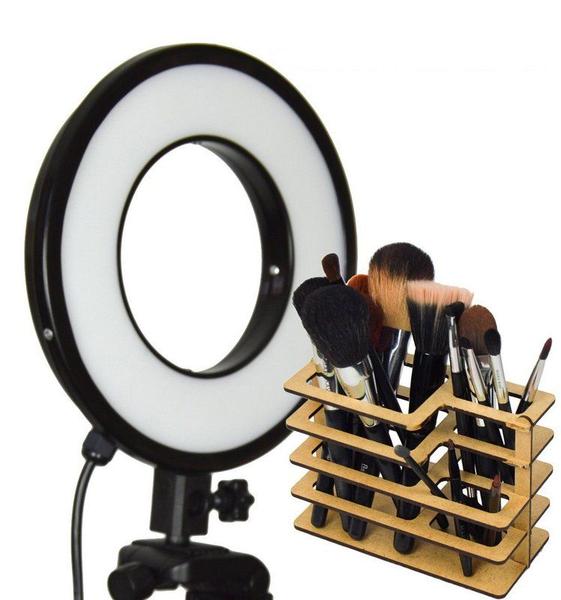 Imagem de Iluminador LED Ring Light 25w - Luz da Lua - 28cm Diâmetro - Foto e Make