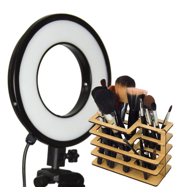 Imagem de Iluminador LED Ring Light 25w - Luz da Lua - 28cm Diâmetro - Foto e Make