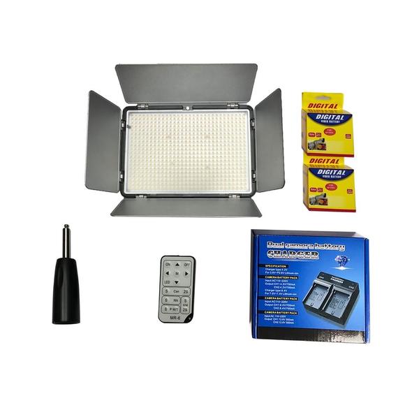 Imagem de Iluminador Led Soleste Tl-600a+2baterias+carregador duplo t