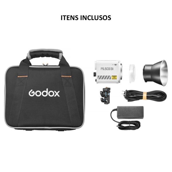 Imagem de Iluminador Led Ultra Compacto Godox Ml60ii Bi Luz Bicolor 70w Com Bolsa