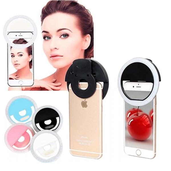Iluminador Luz Anel Led 8.5cm Para Celular Selfie Foto Sg11AZ - PDE Imagem de Iluminador Luz Anel Led 8.5cm Para Celular Selfie Foto Sg11AZ