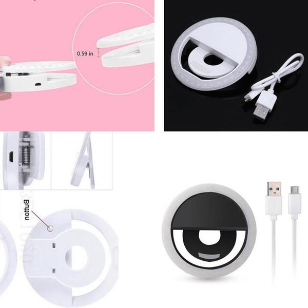 Iluminador Luz Anel Led 8.5cm Para Celular Selfie Foto Sg11AZ - PDE Imagem de Iluminador Luz Anel Led 8.5cm Para Celular Selfie Foto Sg11AZ
