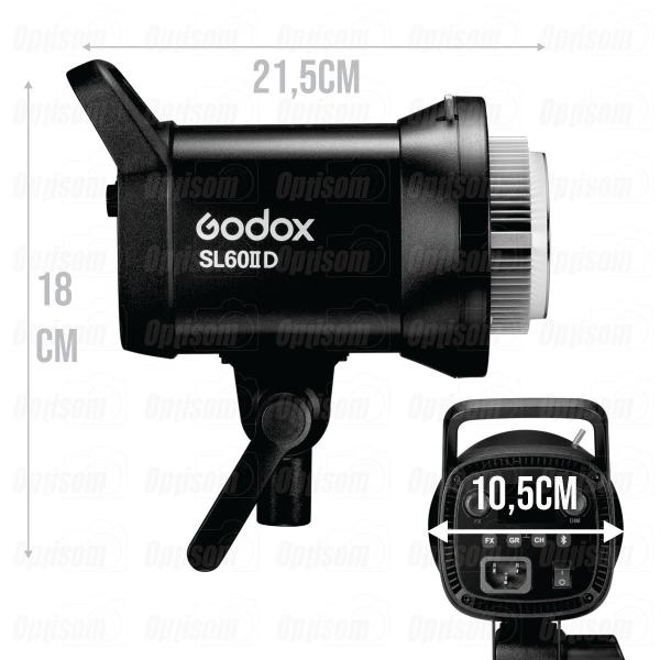 Imagem de Iluminador Luz Led Estúdio Godox Sl60ii D Branca Fria 5600k 70w Bivolt