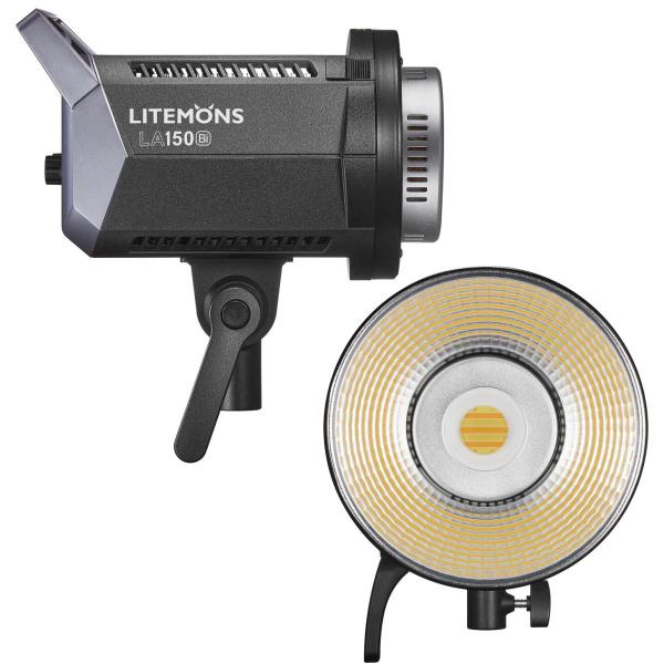 Iluminador Luz Led Godox Litemons La150bi Bicolor 190w Cob Led E Tripé 2m Imagem de Iluminador Luz Led Godox Litemons La150bi Bicolor 190w Cob Led E Tripé 2m