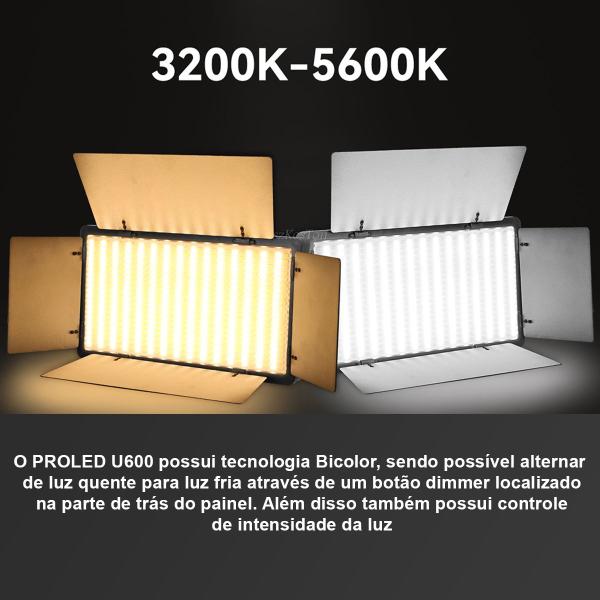 Imagem de Iluminador Pro Led 600 Bicolor 40W Somita + Fonte