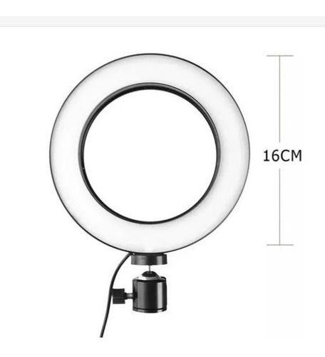 Imagem de Iluminador Ring Light 16cm Usb Led Misto 3500k 5500k + Trip