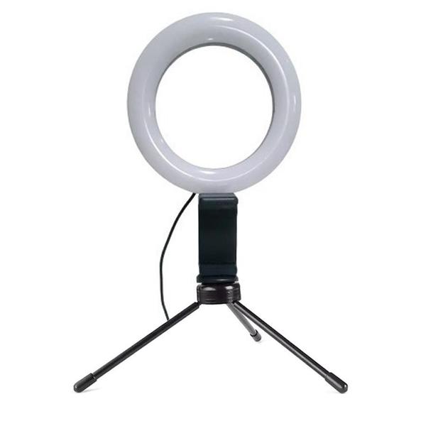 Imagem de Iluminador Ring Light 16Cm Usb Led Misto 3500K 5500K + Tripé